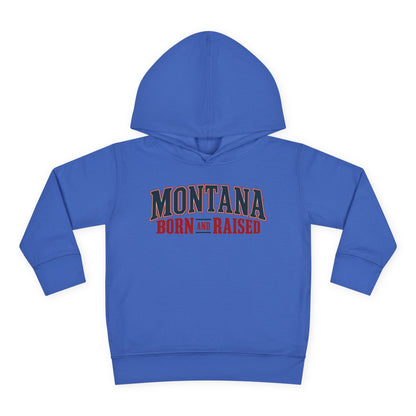 Montana Born and Raised Premium Vintage Fashion Unisex Toddler Pullover Fleece Hoodie