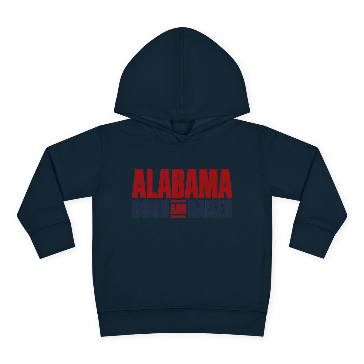 Alabama Born and Raised Minimal Heritage Unisex Toddler Pullover Fleece Hoodie