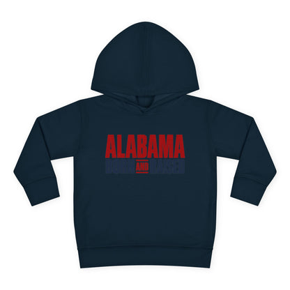 Alabama Born and Raised Minimal Heritage Unisex Toddler Pullover Fleece Hoodie