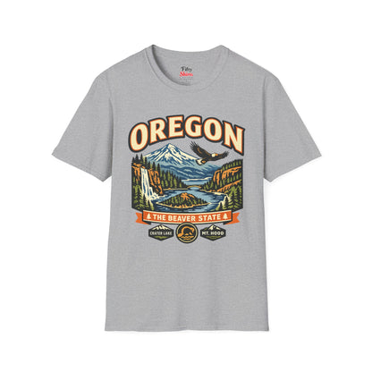 Oregon Beaver State Adventure Unisex Softstyle T Shirt State Pride Graphic Tee Collections FS03
