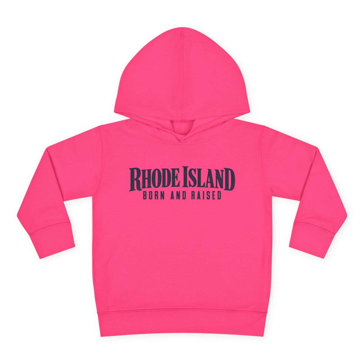 Rhode Island Born and Raised Premium Heritage Unisex Toddler Pullover Fleece Hoodie