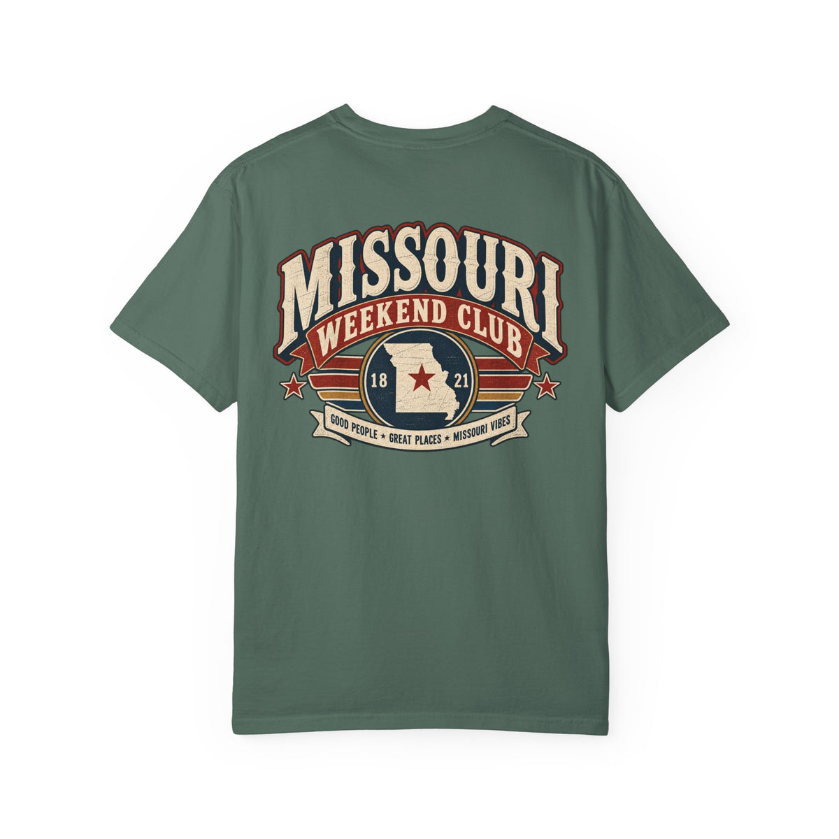 Missouri Weekend Club Unisex Comfort Color 1717 Streetwear Graphic Tee