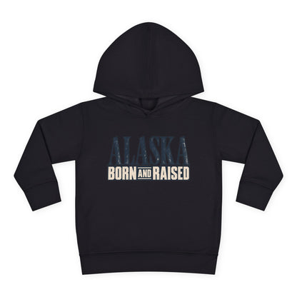Alaska Born and Raised Premium Heritage Unisex Toddler Pullover Fleece Hoodie