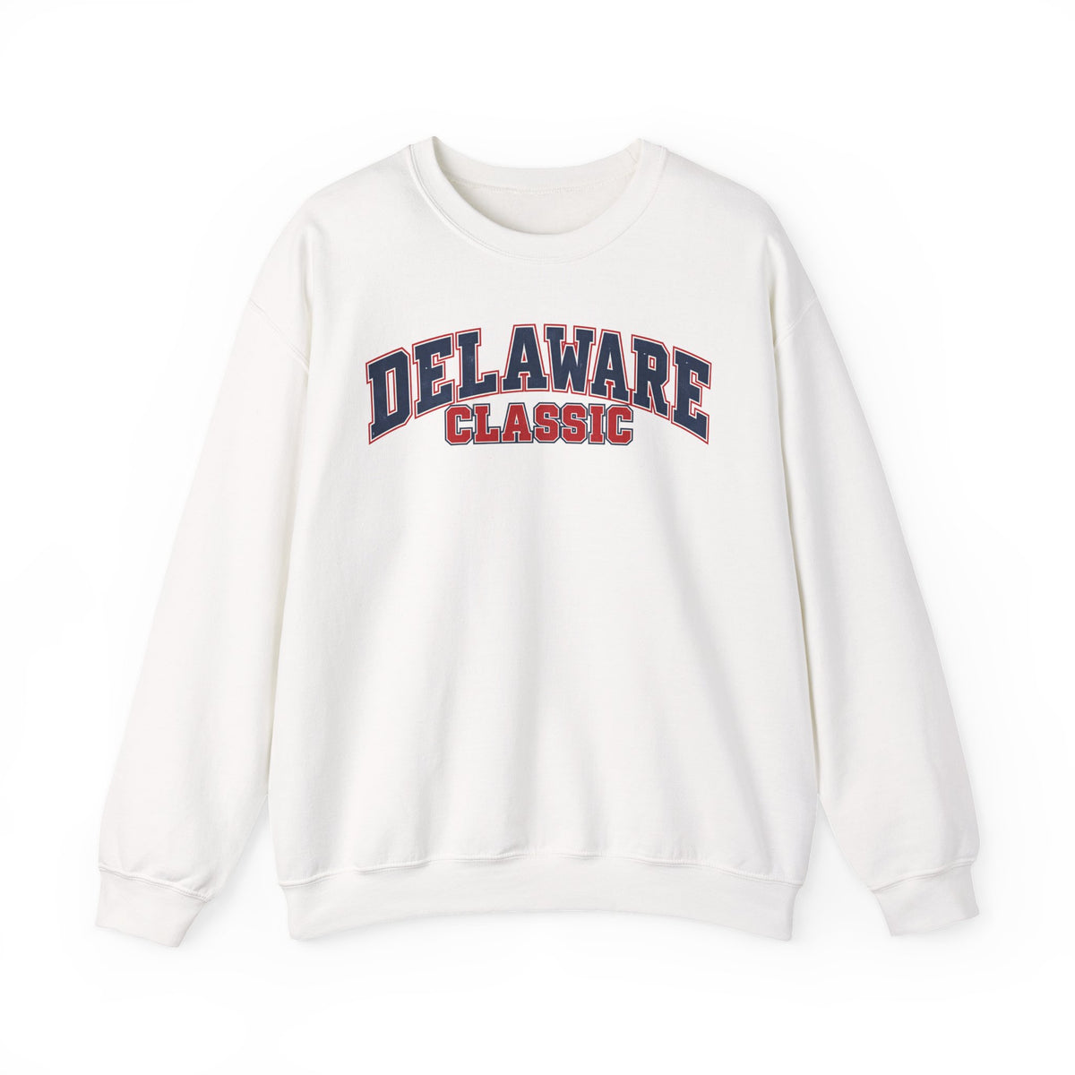 Delaware Classic Unisex Crewneck Sweatshirt State Name Graphic