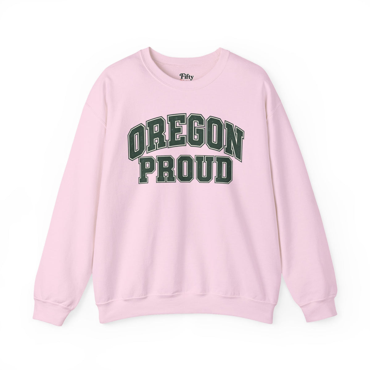 Oregon Proud Unisex Crewneck Sweatshirt State Name Graphic
