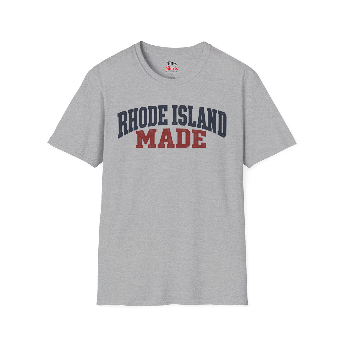Rhode Island Made Unisex Softstyle T Shirt State Name Graphic Tee
