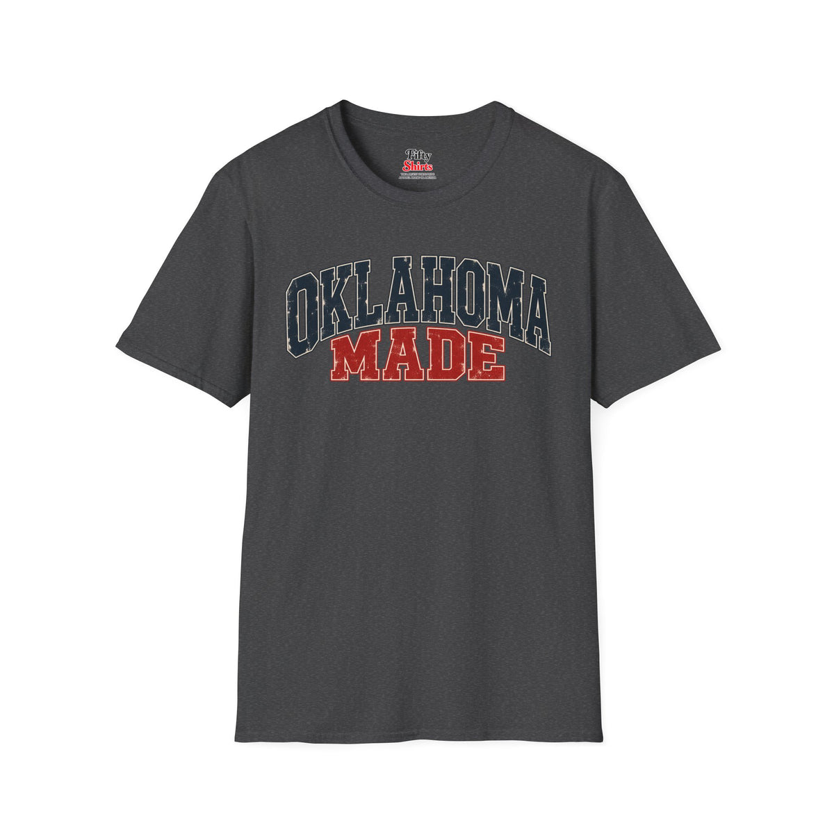 Oklahoma Made Unisex Softstyle T Shirt State Name Graphic Tee
