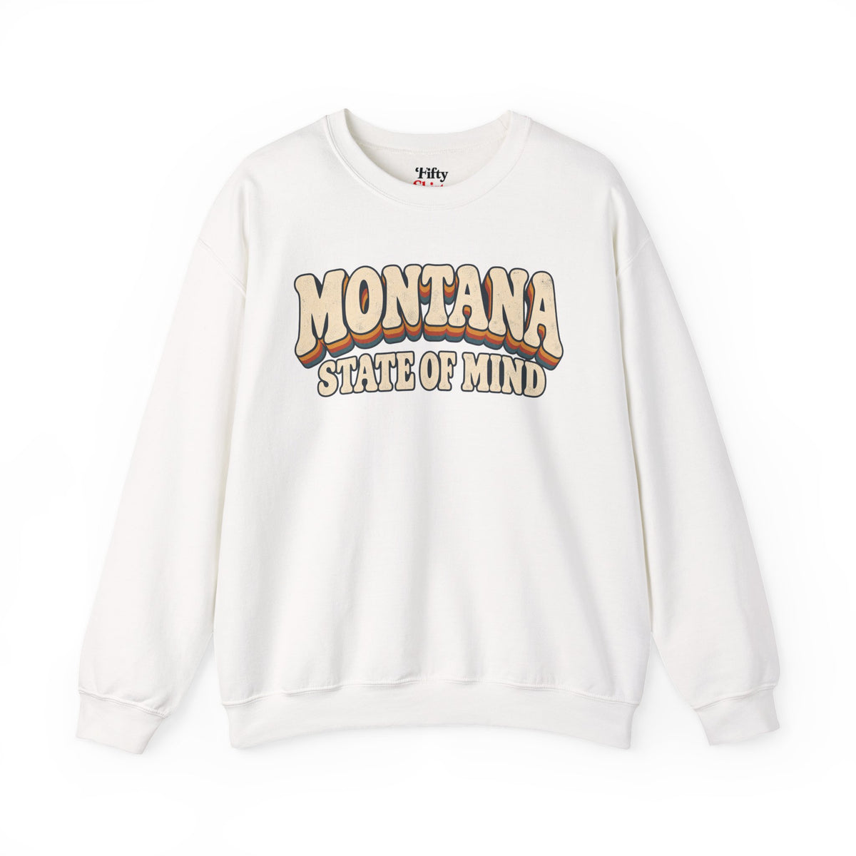 Montana State of Mind Unisex Crewneck Sweatshirt State Name Graphic