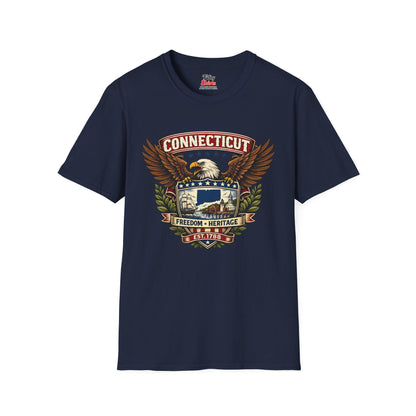 Connecticut American Eagle Unisex Softstyle T Shirt State Pride Graphic Tee Collections FS03