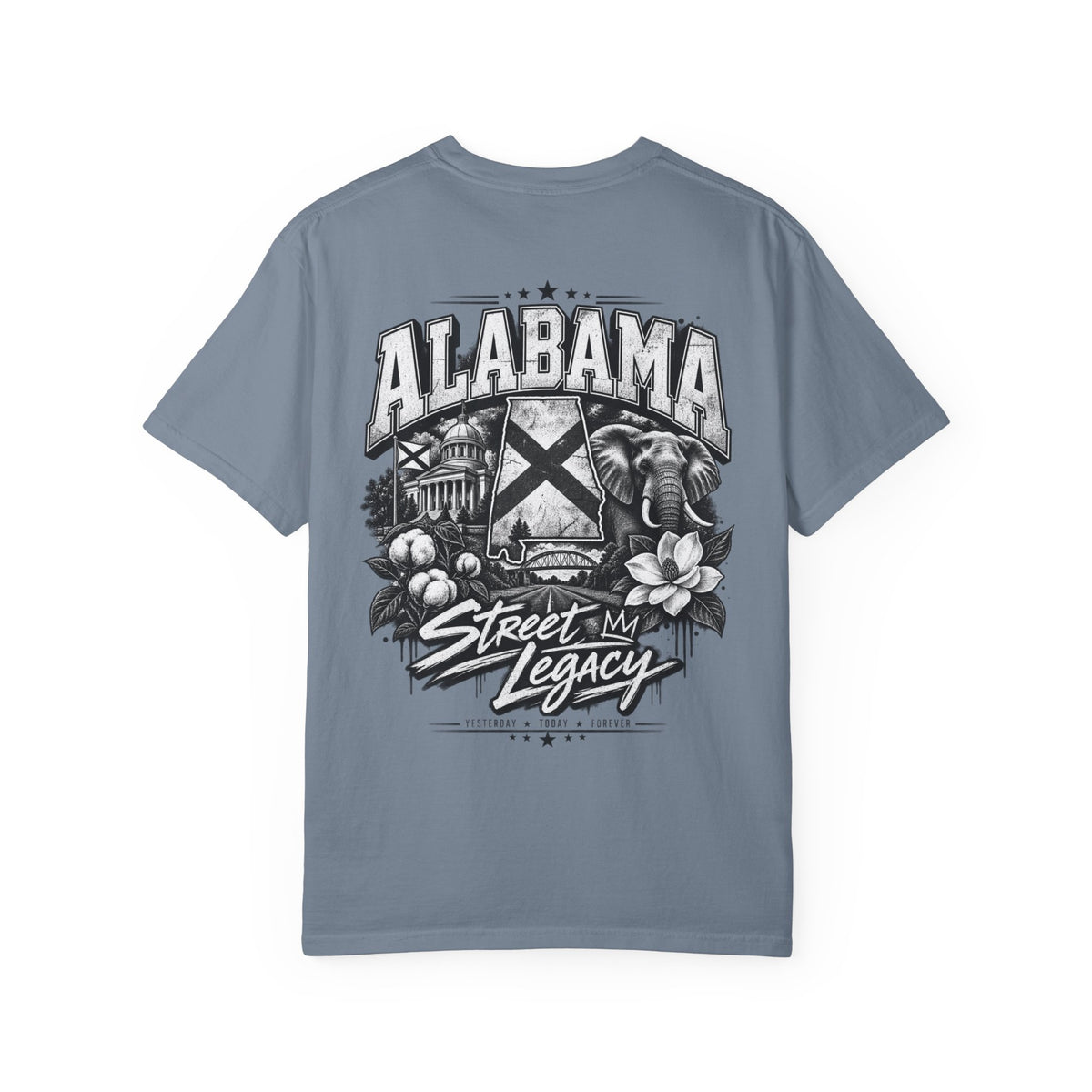 Alabama Street Legacy Unisex Comfort Color 1717 Streetwear Graphic Tee