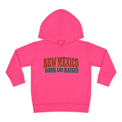 New Mexico Born and Raised Vintage Americana Unisex Toddler Pullover Fleece Hoodie