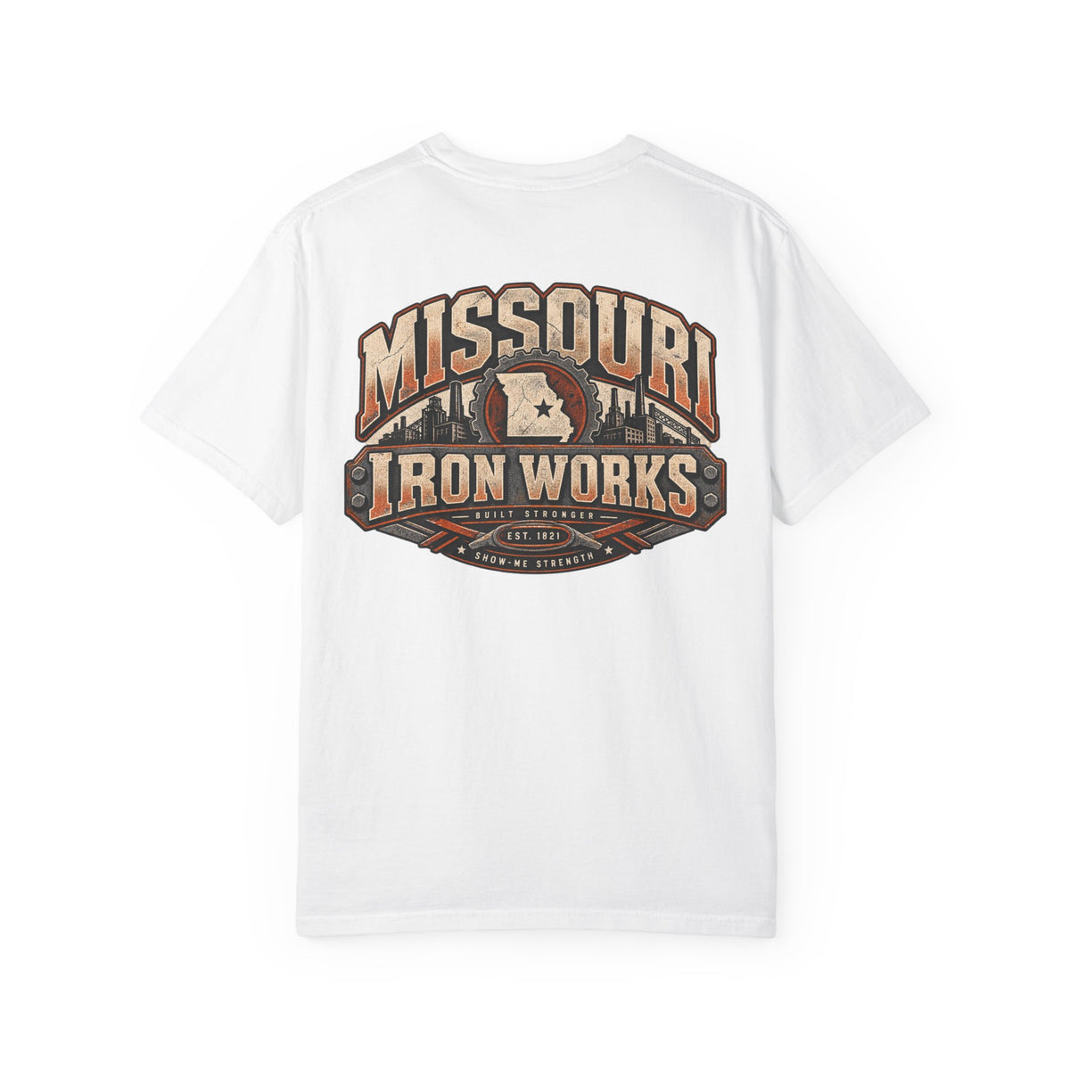 Missouri Iron Works Unisex Comfort Color 1717 Streetwear Graphic Tee
