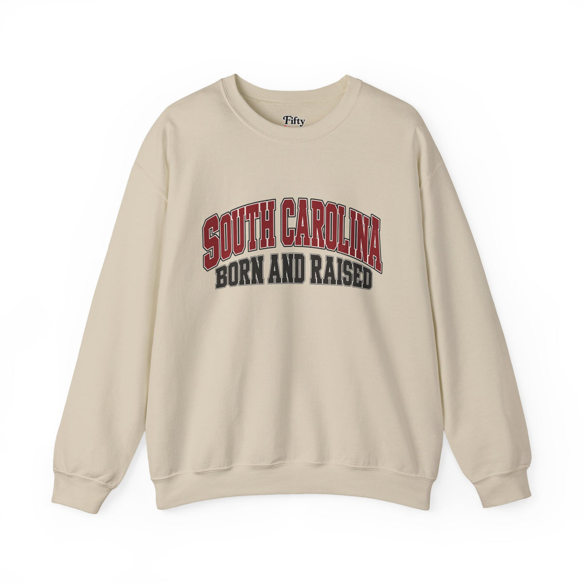 South Carolina Born and Raised Old-School Athletic Unisex Sweatshirt Graphic