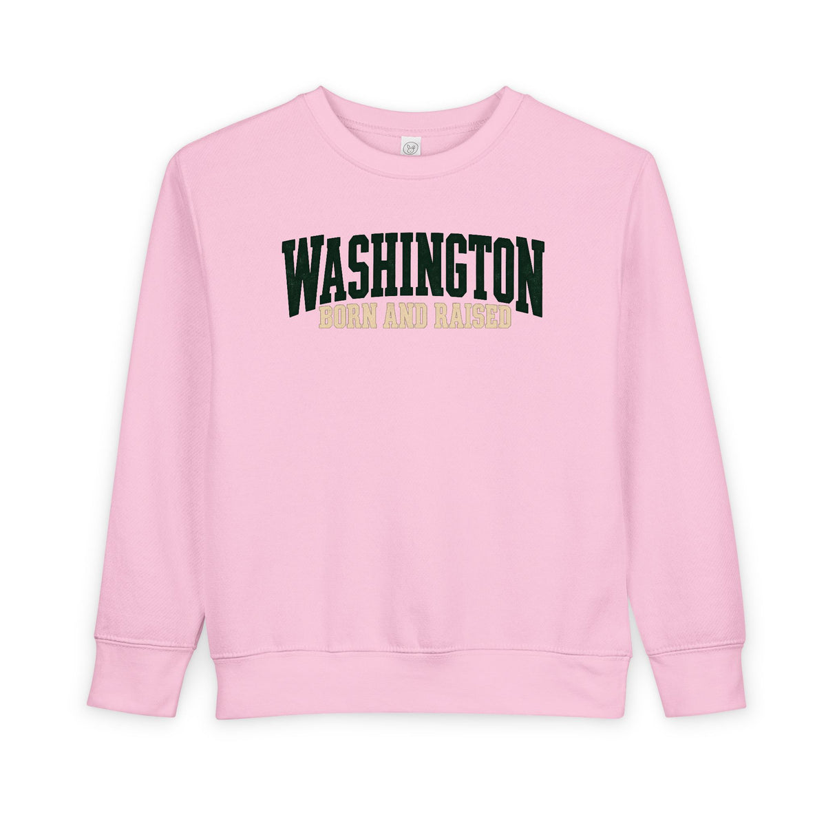 Washington Born and Raised Pacific Northwest Heritage Unisex Toddler Sweatshirt