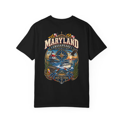 Maryland Bay Expedition Unisex Comfort Color 1717 Streetwear Graphic Tee