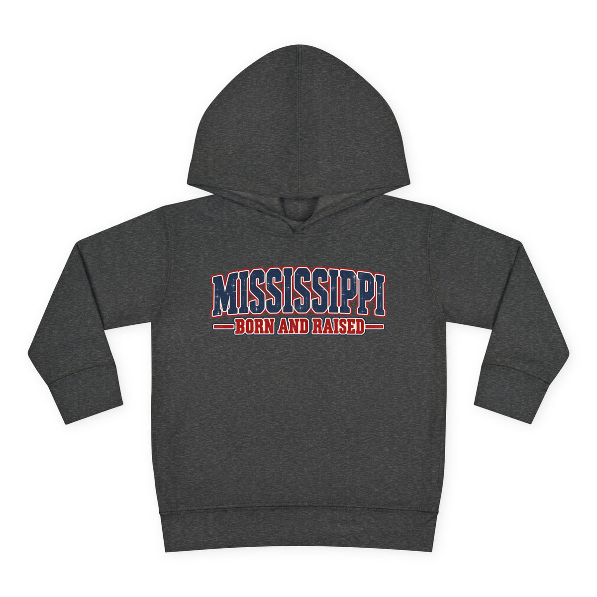 Mississippi Born and Raised Old-School Sign Unisex Toddler Pullover Fleece Hoodie