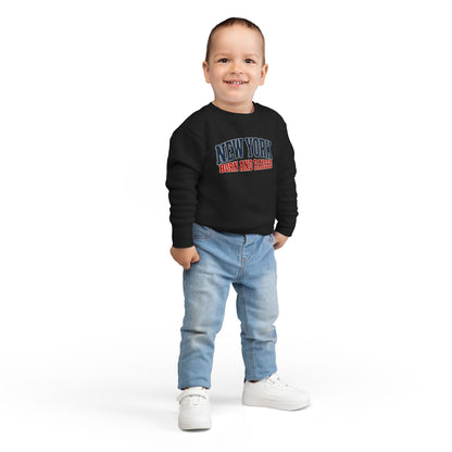New York Born and Raised Classic Heritage Unisex Toddler Sweatshirt Graphic