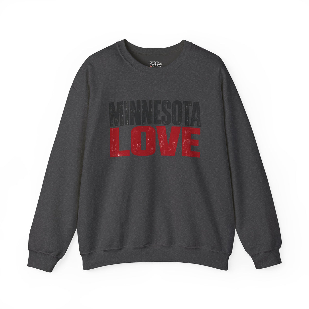 Minnesota Love Unisex Crewneck Sweatshirt State Name Graphic