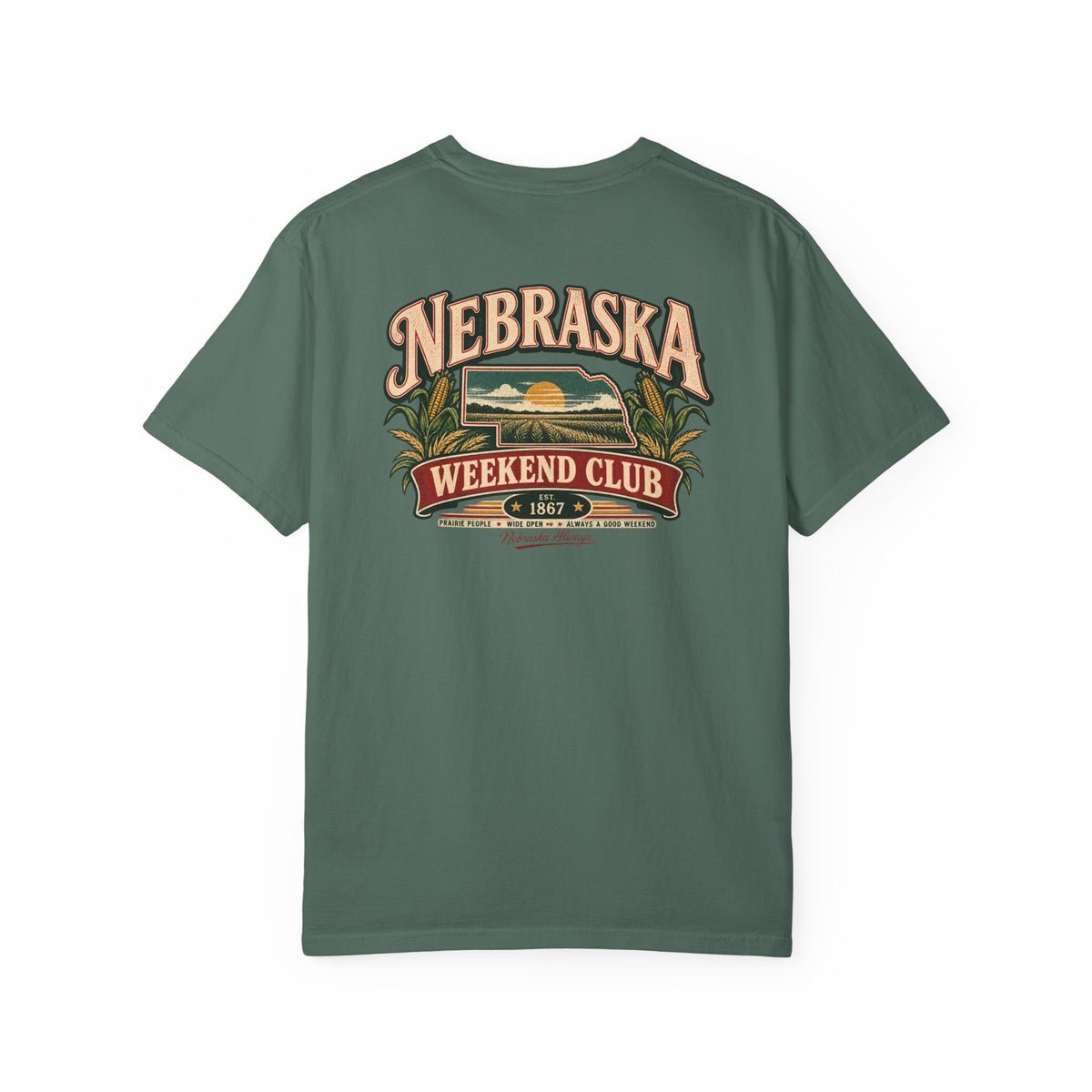 Nebraska Weekend Club Unisex Comfort Color 1717 Streetwear Graphic Tee