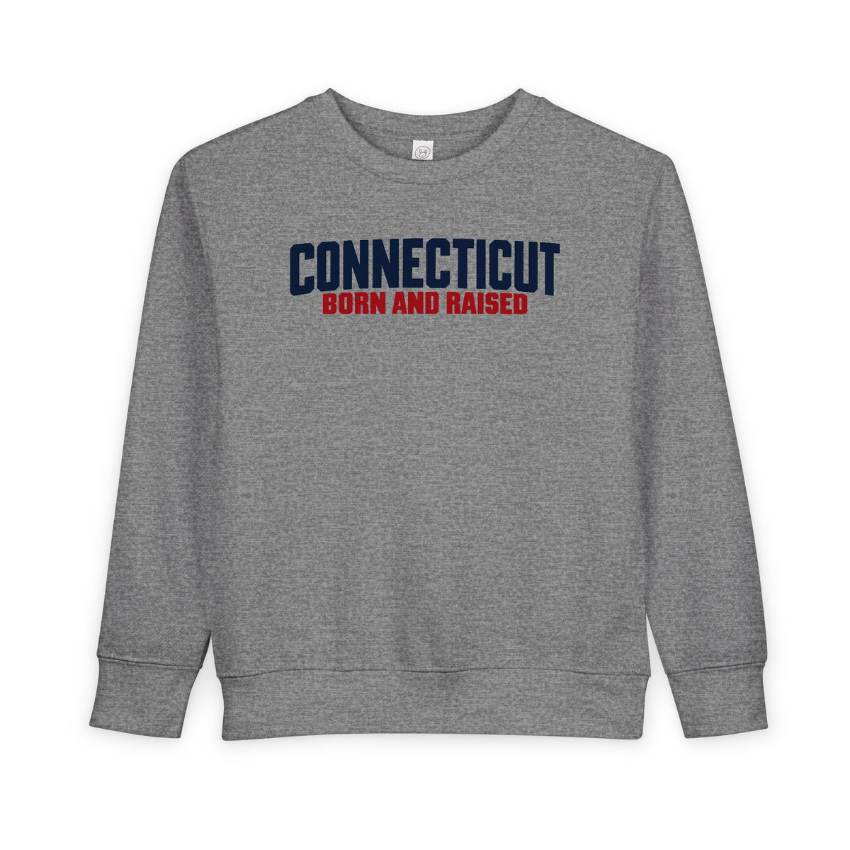 Connecticut Born and Raised Minimal Heritage Unisex Toddler Sweatshirt