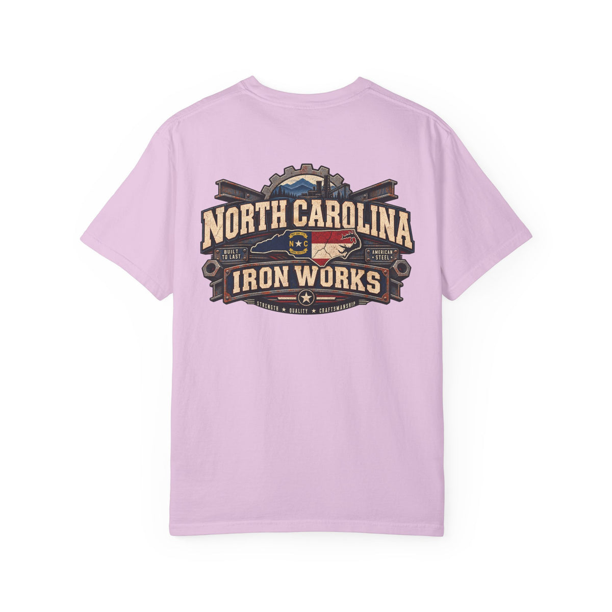 North Carolina Iron Works Unisex Comfort Color 1717 Streetwear Graphic Tee