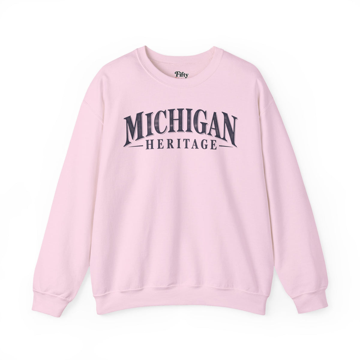 Michigan Heritage Unisex Crewneck Sweatshirt State Name Graphic