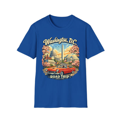 Washington D.C. Road Trip Unisex Softstyle T Shirt State Pride Graphic Tee Collections FS03