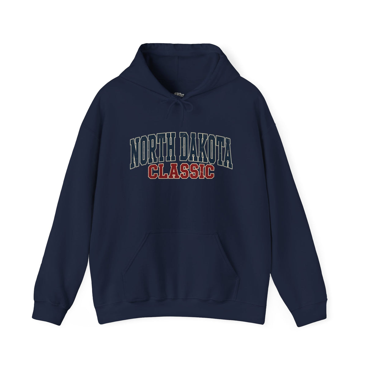 North Dakota Classic Unisex Hoodie State Name Graphic