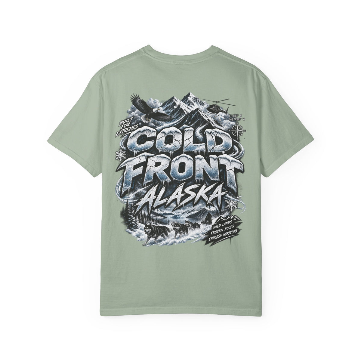 Alaska Cold Front  Unisex Comfort Color 1717 Streetwear Graphic Tee