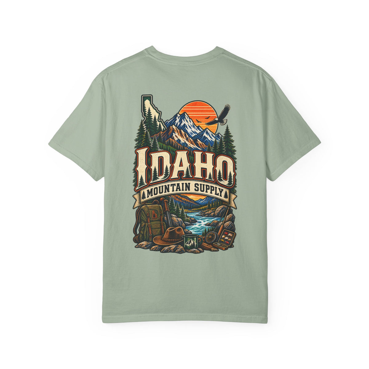 Idaho Mountain Supply Unisex Comfort Color 1717 Streetwear Graphic Tee
