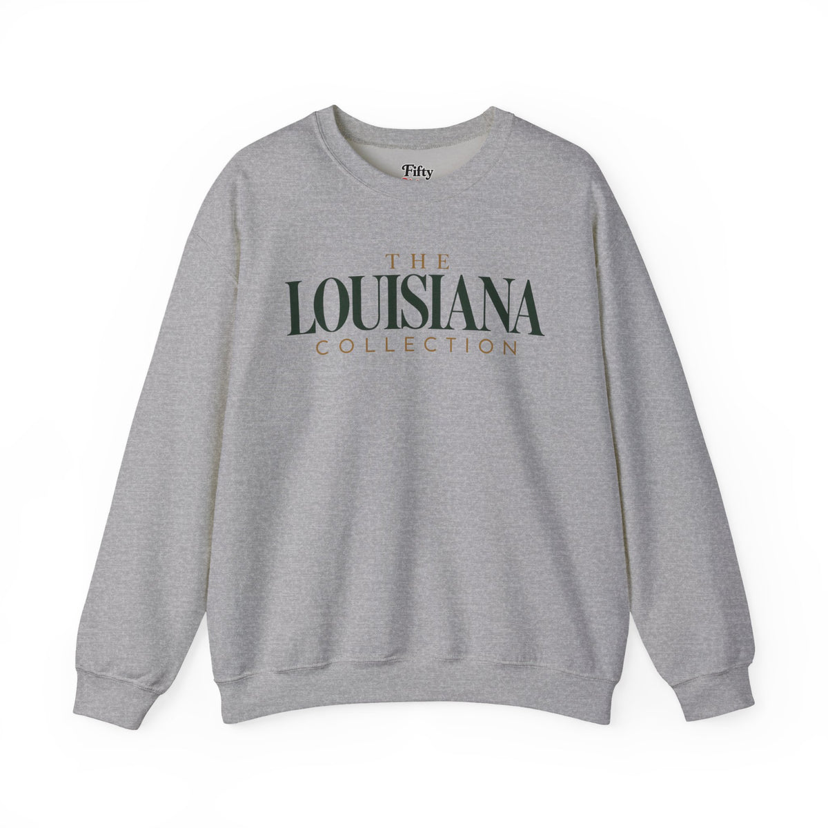 The Louisiana Collection Unisex Crewneck Sweatshirt State Name Graphic