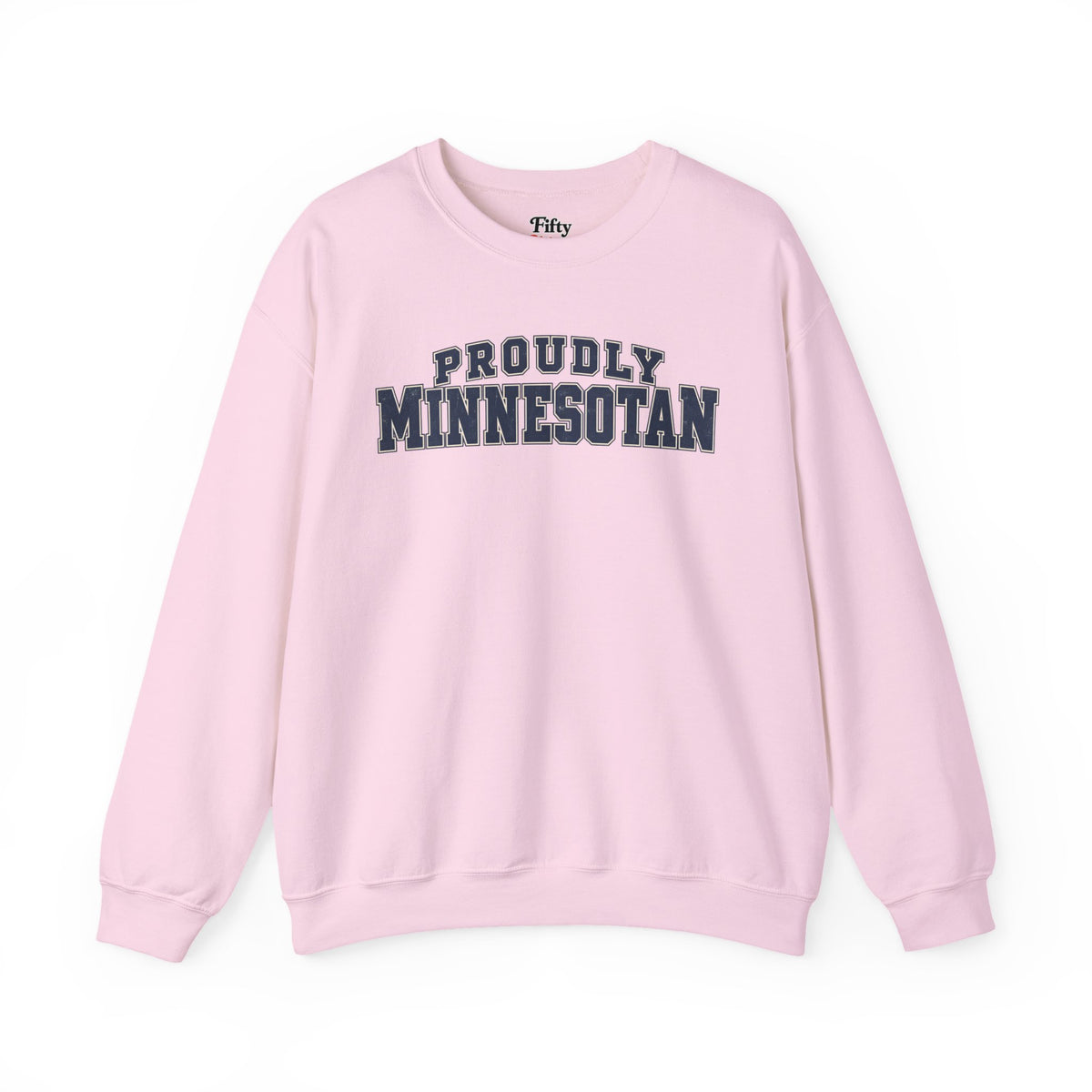 Proudly Minnesotan Minnesota Unisex Crewneck Sweatshirt State Name Graphic