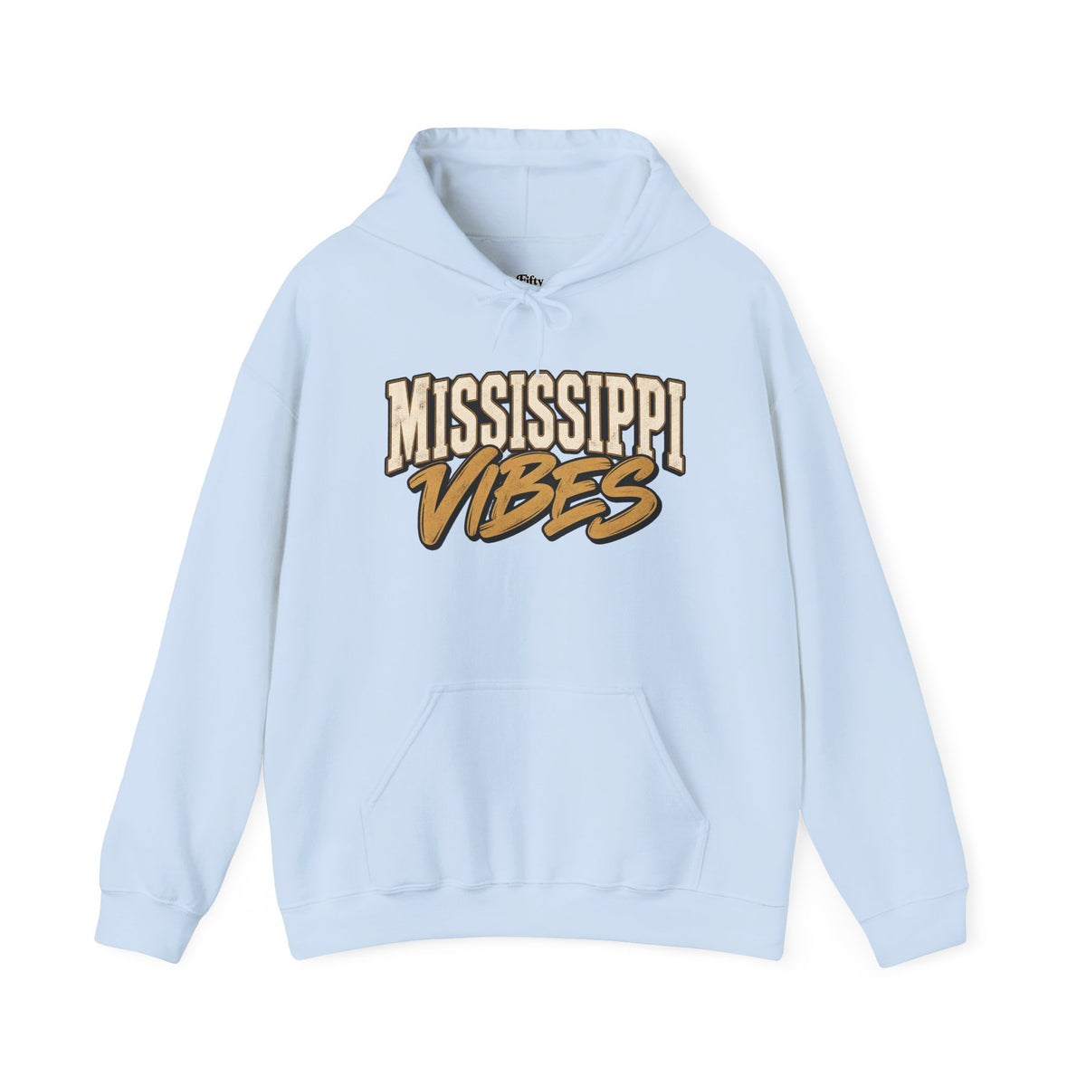 Mississippi Vibes Unisex Hoodie State Name Graphic