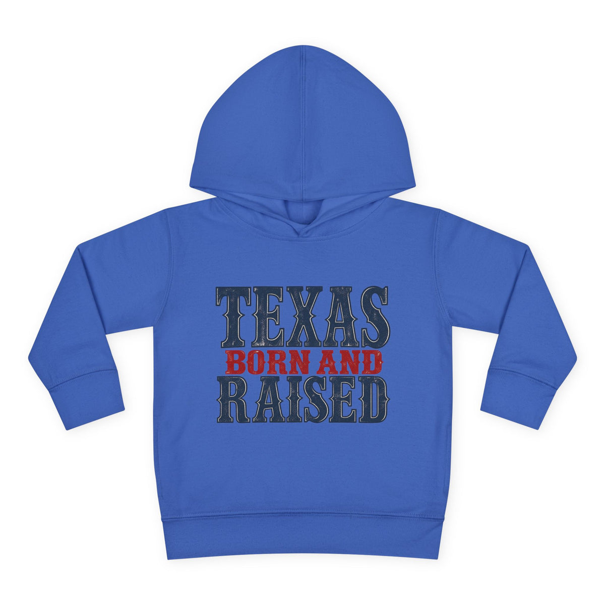 Texas Born and Raised Classic Heritage Unisex Toddler Pullover Fleece Hoodie