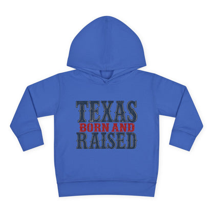 Texas Born and Raised Classic Heritage Unisex Toddler Pullover Fleece Hoodie