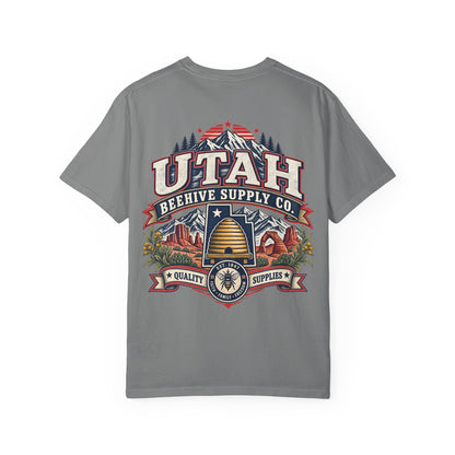 Utah Beehive Supply Co Unisex Comfort Color 1717 Streetwear Graphic Tee