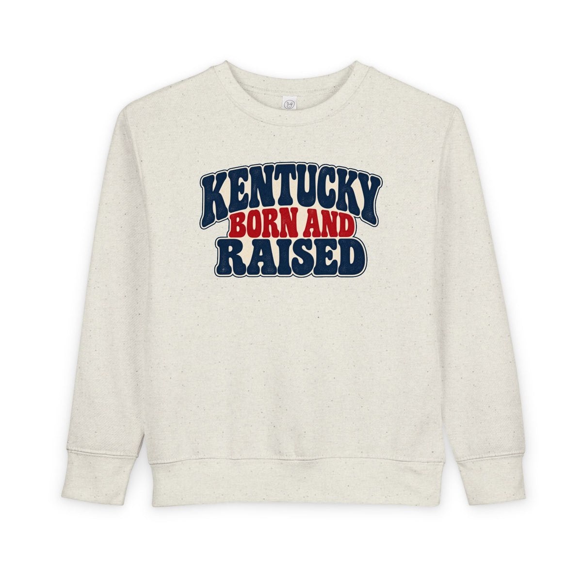 Kentucky Born and Raised Retro 1970s Unisex Toddler Sweatshirt