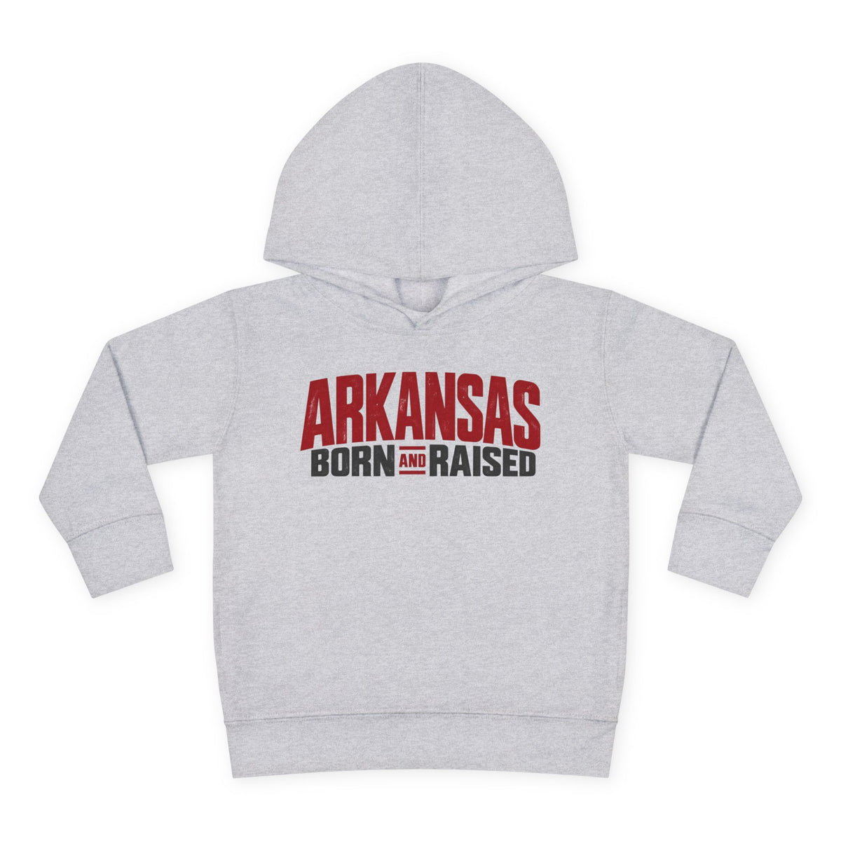 Arkansas Born and Raised Modern Streetwear Unisex Toddler Pullover Fleece Hoodie