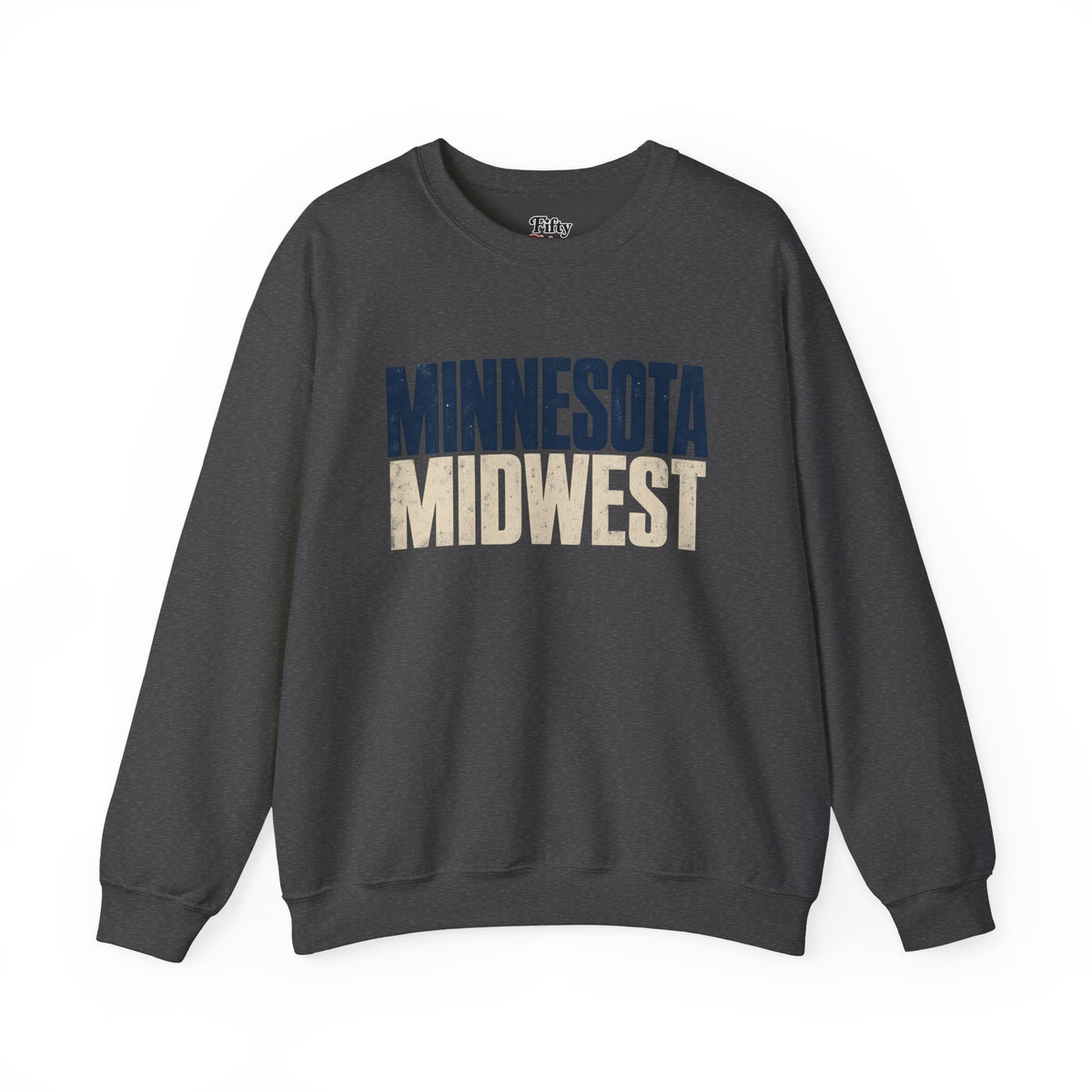 Minnesota Midwest Unisex Crewneck Sweatshirt State Name Graphic