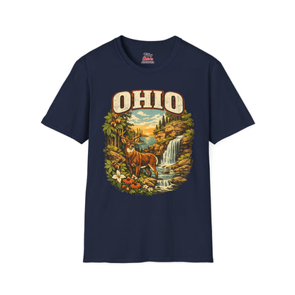 Ohio Wildlife Unisex Softstyle T Shirt State Pride Graphic Tee Collections FS03
