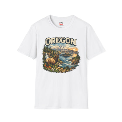 Oregon Wildlife Unisex Softstyle T Shirt State Pride Graphic Tee Collections FS03