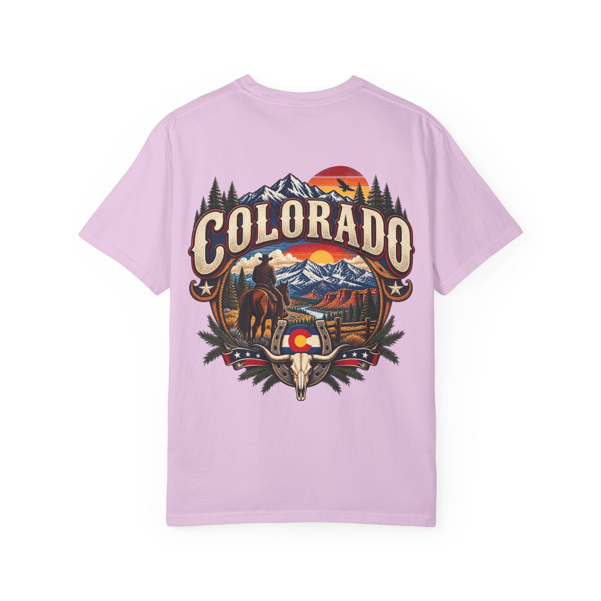 Colorado Wild West  Unisex Comfort Color 1717 Streetwear Graphic Tee