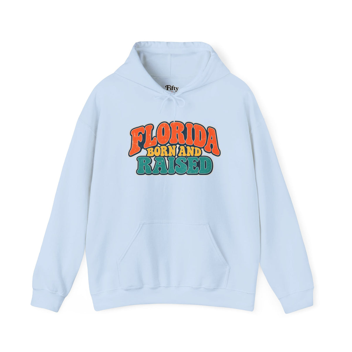 Florida Born and Raised Retro Sunshine State Unisex Hoodie Graphic
