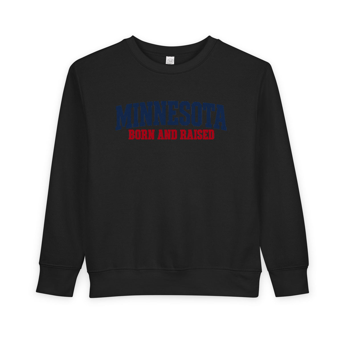 Minnesota Born and Raised Minimal Heritage Unisex Toddler Sweatshirt