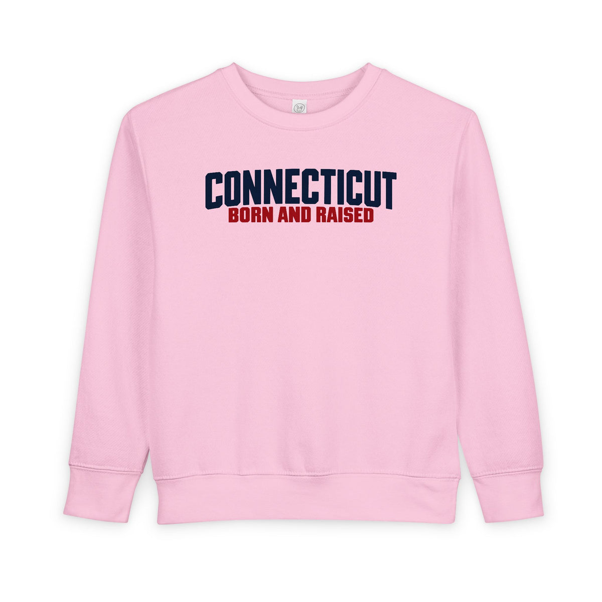 Connecticut Born and Raised Minimal Heritage Unisex Toddler Sweatshirt