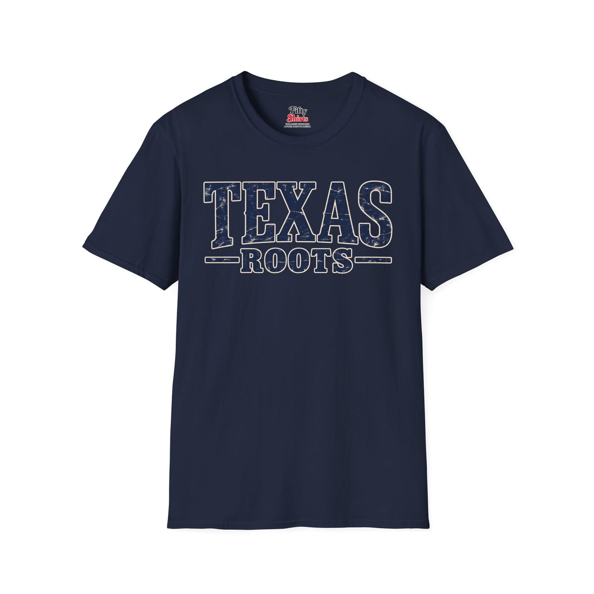 Texas Roots Unisex Softstyle T Shirt State Name Graphic Tee