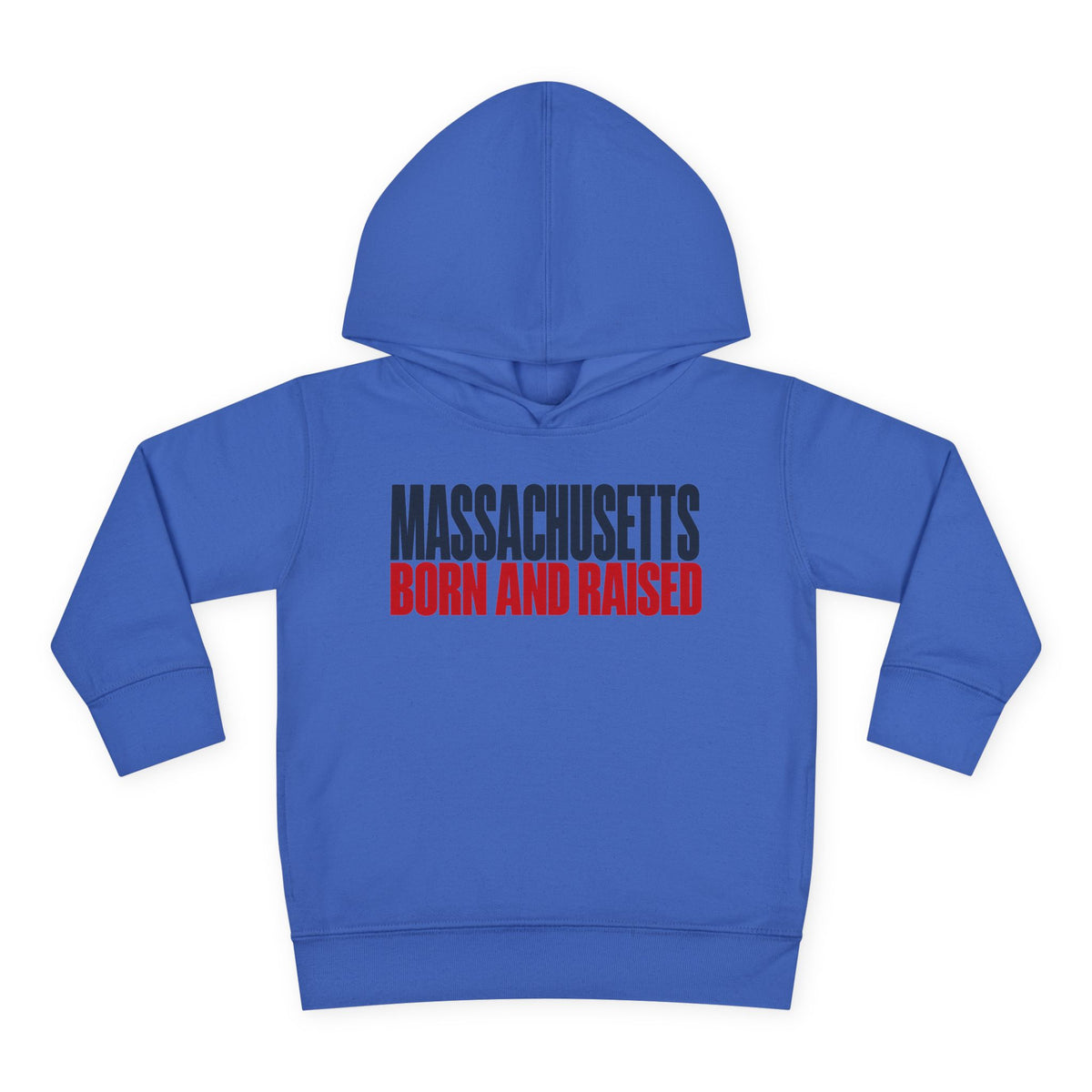 Massachusetts Born and Raised Modern Streetwear Unisex Toddler Pullover Fleece Hoodie