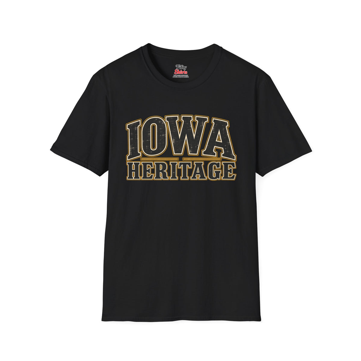 Iowa Heritage Unisex Softstyle T Shirt State Name Graphic Tee