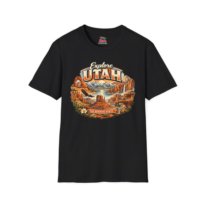 Explore Utah Unisex Softstyle T Shirt State Pride Graphic Tee Collections FS03