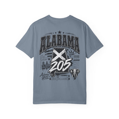 Alabama 205 Unisex Comfort Color 1717 Streetwear Graphic Tee